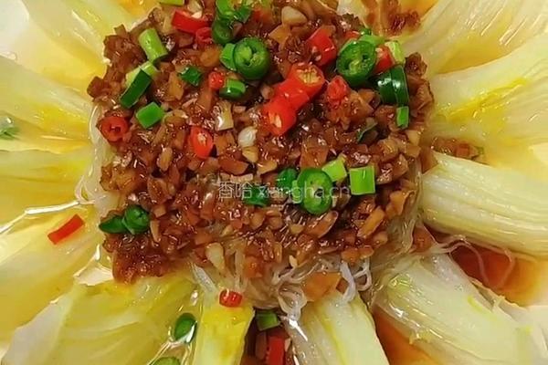 蒜蓉粉丝娃娃菜的做法图解11