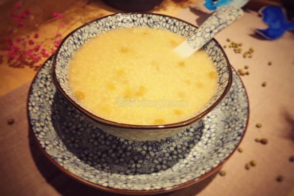 绿豆小米粥的做法图解7