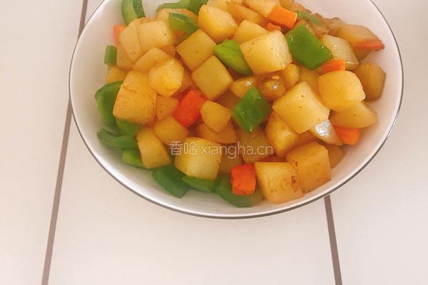 焖土豆丁的做法图解5