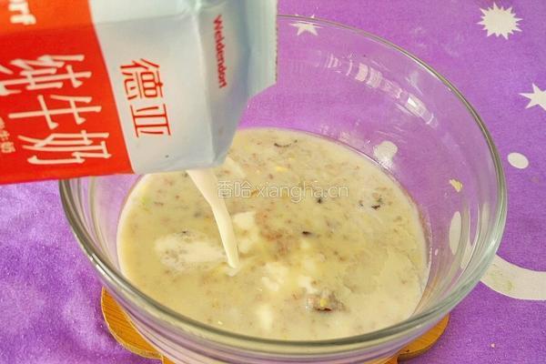 水果粗粮煎饼的做法图解3