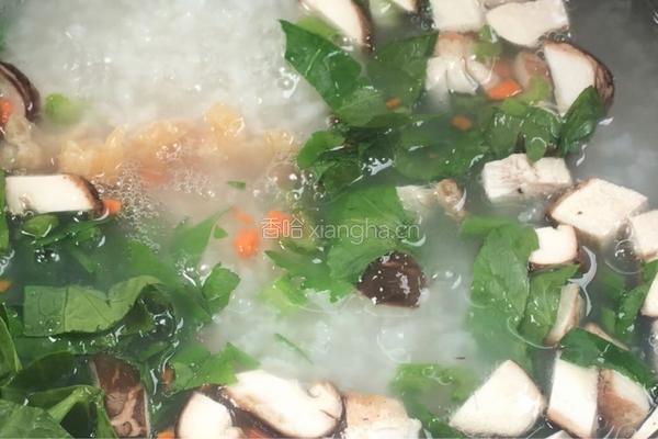香菇鸡肉粥的做法图解9