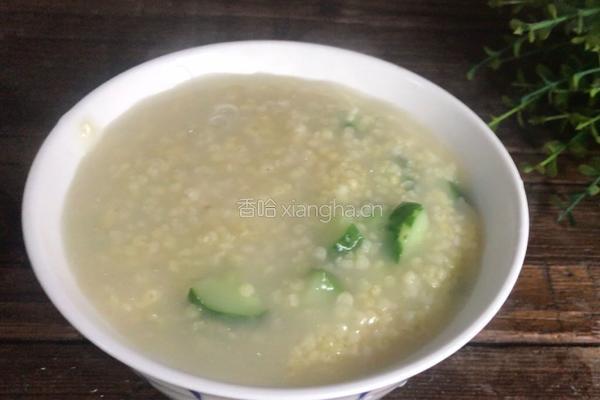 黄瓜鸡肉小米粥（减肥版）的做法图解8
