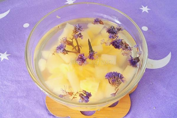菠萝苹果勿忘我花茶的做法图解10