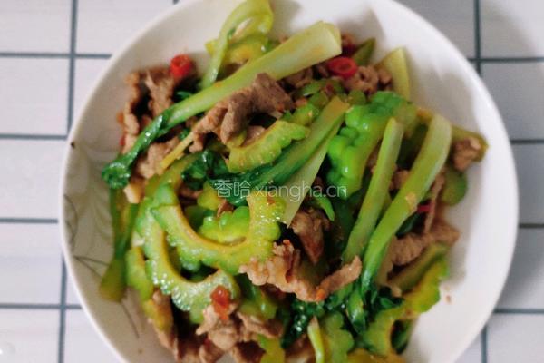 苦瓜炒肉的做法图解7