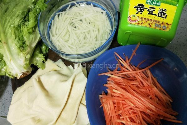 千张菜卷的做法图解1