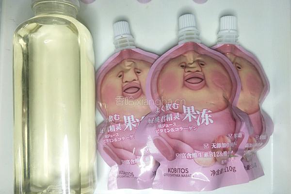 桃子口味冰棒的做法图解1