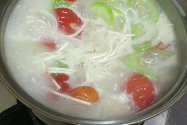 美味蔬菜鱼汤面的做法图解11