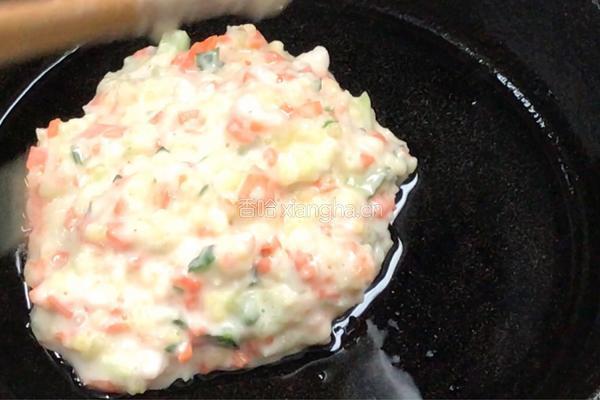 虾仁小米早餐饼的做法图解13