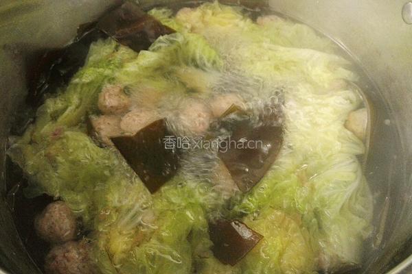 海带白菜牛肉丸子汤的做法图解12