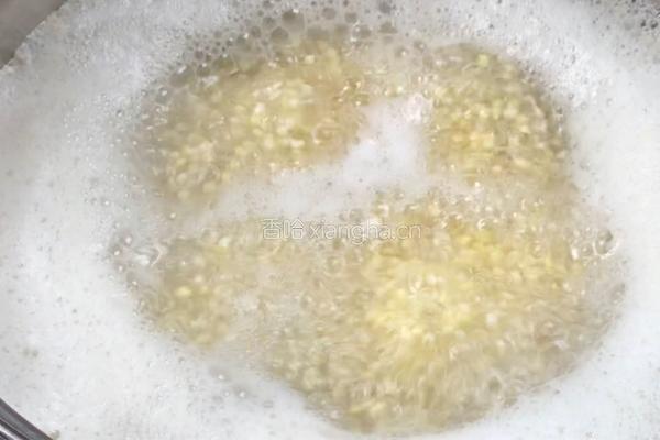 皮蛋鸡肉小米粥的做法图解4
