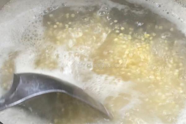 皮蛋鸡肉小米粥的做法图解5