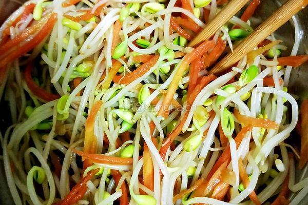 凉拌黄豆芽的做法图解13