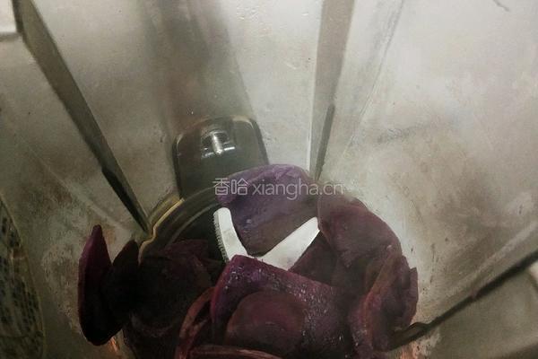 奶香紫薯发糕的做法图解3
