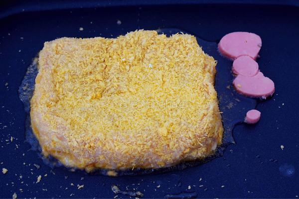 K丅猫米饭鸡排汉堡的做法图解11