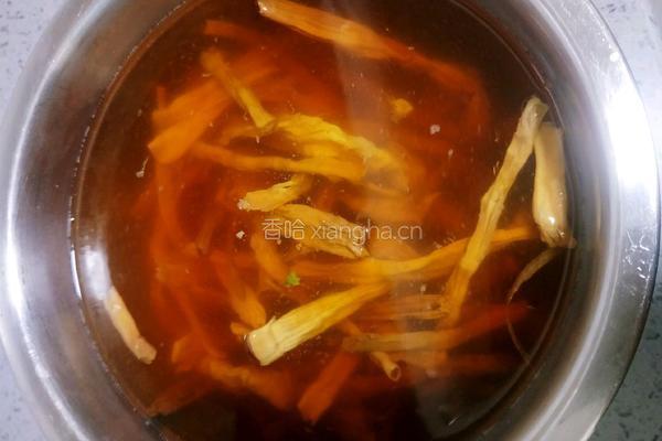 笋干烧豆角的做法图解3