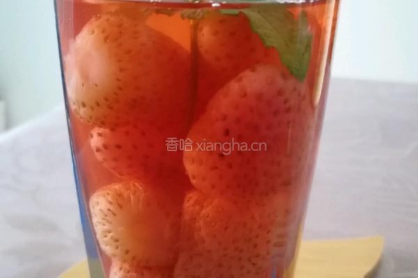 黄冰糖草莓饮的做法图解6
