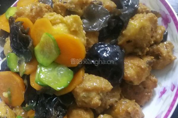 溜豆腐丸子的做法图解18
