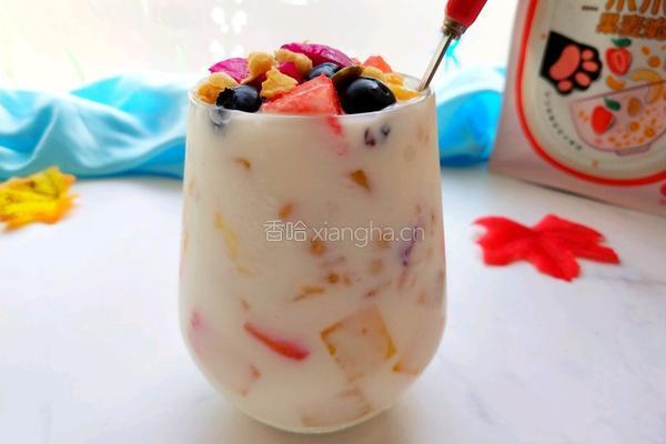 夏日清爽低脂甜品#果麦脆酸奶的做法图解7
