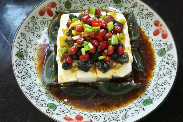 皮蛋拌豆腐的做法图解7