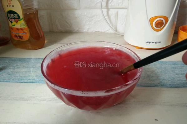 薄荷蜂蜜红李汁的做法图解10