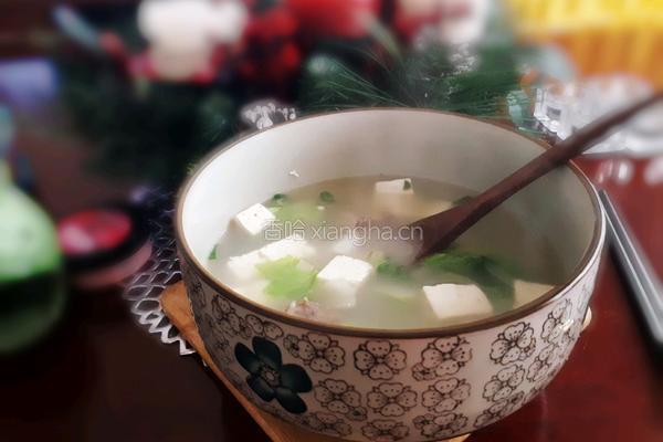 鸭架白菜豆腐汤的做法图解9