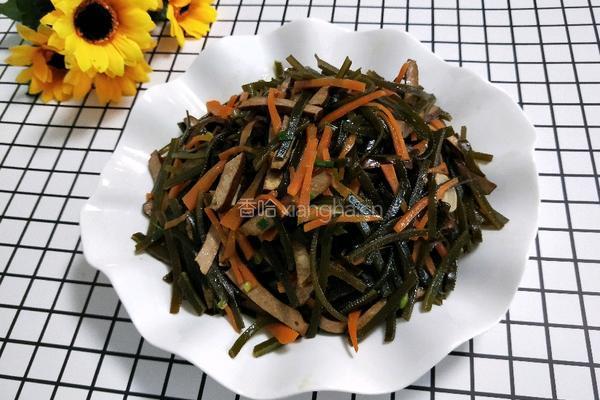 海带丝炒豆腐干的做法图解10