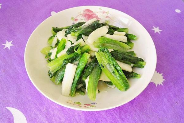 山药炒油麦菜的做法图解13