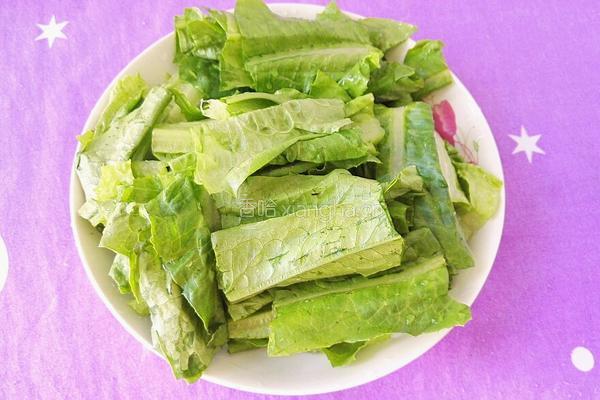 山药炒油麦菜的做法图解4