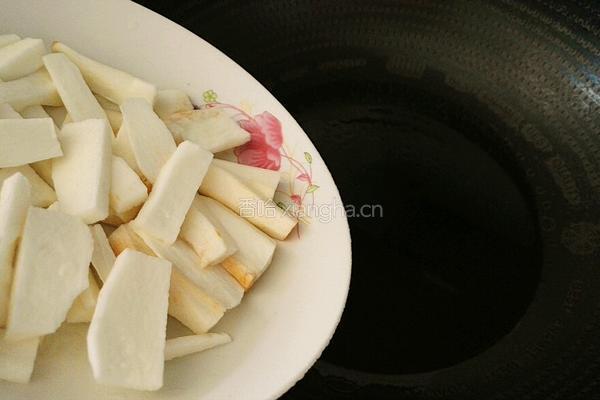 山药炒油麦菜的做法图解5