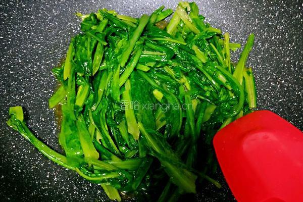 清炒油麦菜的做法图解9
