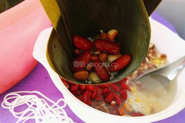 粗粮三角粽的做法图解8
