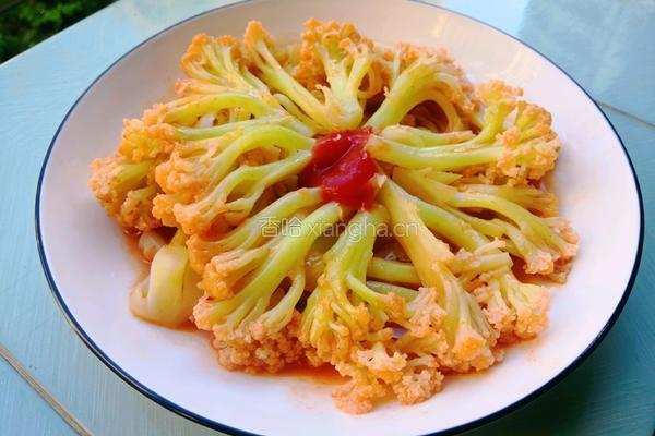 素炒菜花的做法图解11