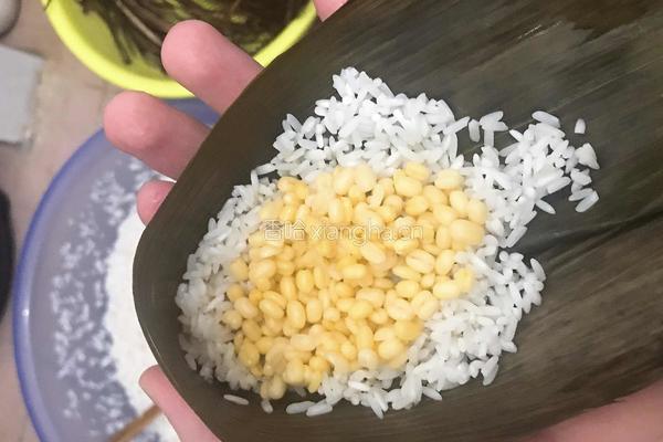 广式四角咸肉粽的做法图解10