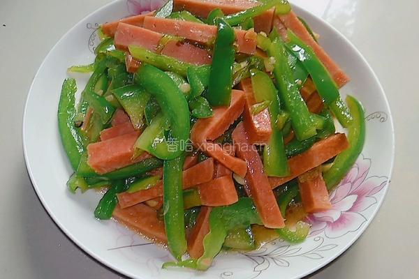 青椒炒火腿