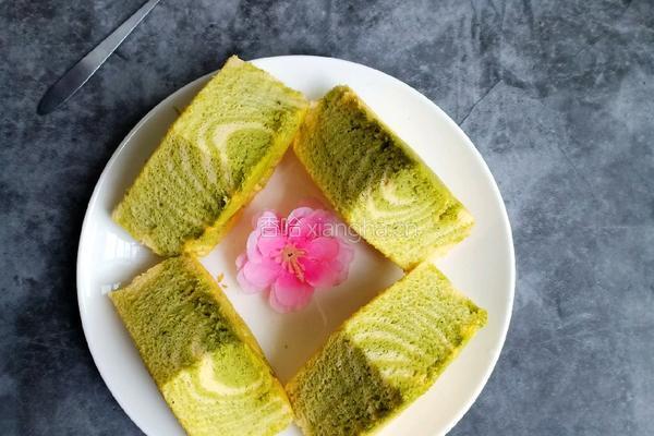 菠菜斑马纹酸奶蛋糕的做法图解18