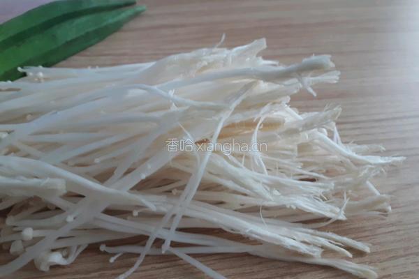 日式金针菇秋葵凉面的做法图解2