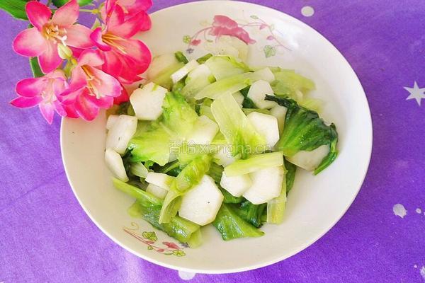 山药炒生菜的做法图解13