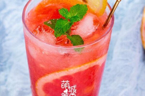 红柚柠檬饮的做法图解1