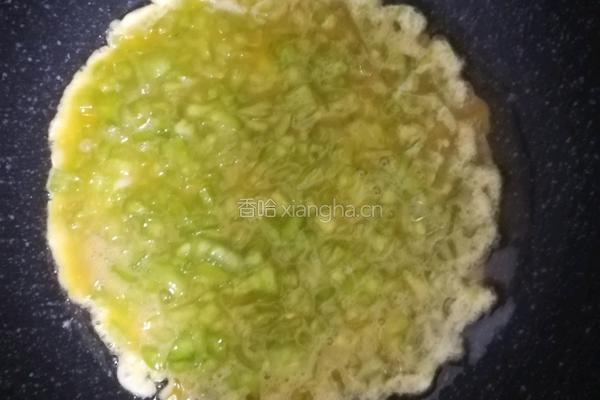 青椒煎蛋的做法图解4