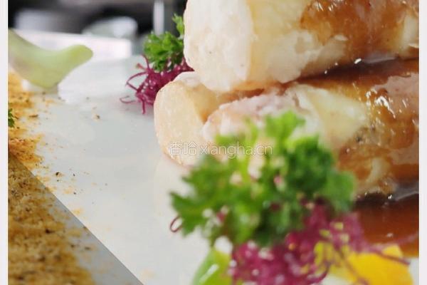 冰肌玉骨(咖喱鲜菌山药盒子佐红油)