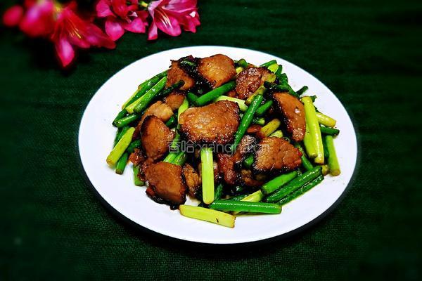 蒜薹炒腊肉的做法图解14