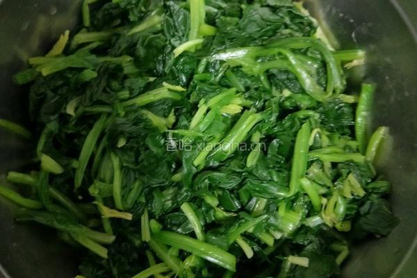 白芸豆拌菠菜的做法图解8