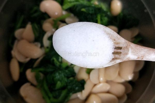白芸豆拌菠菜的做法图解11