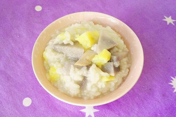 芋头地瓜饭的做法图解8