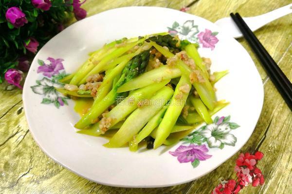 芦笋肉沫的做法图解11