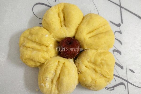 南瓜花朵馒头的做法图解16