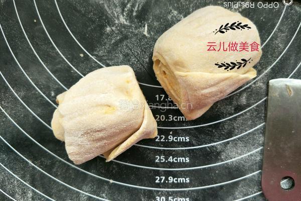 黄玫瑰花红薯花卷的做法图解12