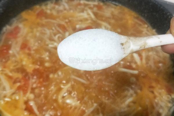 金针菇豆腐汤的做法图解17