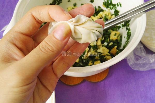 韭菜鸡蛋饺子的做法图解15