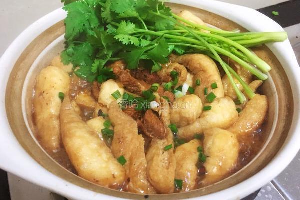 油豆腐烧肉